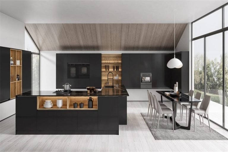 Lemari Modern dan Sleek Black
