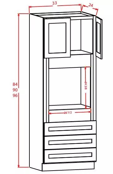 Lemari Oven ukuran lemari dapur standar