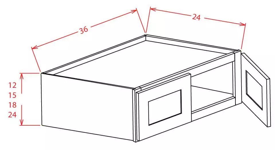 Ukuran lemari dapur standar microwave