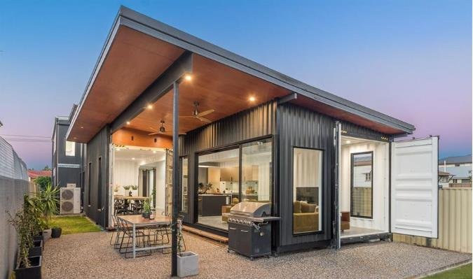 rumah kontainer modern